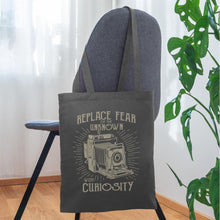Lade das Bild in den Galerie-Viewer, Jutebeutel Vintage mit Kamera - Graphite