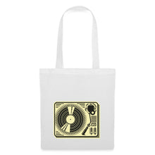 Lade das Bild in den Galerie-Viewer, Jutebeutel Vintage mit Plattenspieler - Weiß