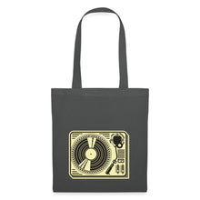 Lade das Bild in den Galerie-Viewer, Jutebeutel Vintage mit Plattenspieler - Graphite