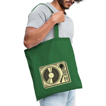 Lade das Bild in den Galerie-Viewer, Jutebeutel Vintage mit Plattenspieler - Fichte