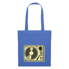 Lade das Bild in den Galerie-Viewer, Jutebeutel Vintage mit Plattenspieler - Hellblau