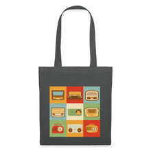 Lade das Bild in den Galerie-Viewer, Jutebeutel Vintage mit Radios - Graphite