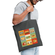 Lade das Bild in den Galerie-Viewer, Jutebeutel Vintage mit Radios - Graphite