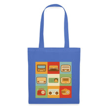 Lade das Bild in den Galerie-Viewer, Jutebeutel Vintage mit Radios - Hellblau
