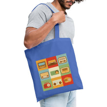 Lade das Bild in den Galerie-Viewer, Jutebeutel Vintage mit Radios - Hellblau