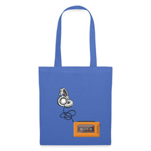 Lade das Bild in den Galerie-Viewer, Jutebeutel Vintage mit portablem Kassettenspieler - Hellblau