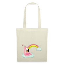Lade das Bild in den Galerie-Viewer, Jutebeutel mit Flamingo und Regenbogen - Natur