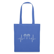 Lade das Bild in den Galerie-Viewer, Jutebeutel mit Katzenpfoten - Hellblau