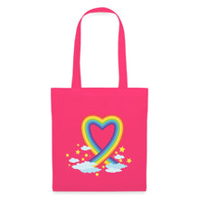 Lade das Bild in den Galerie-Viewer, Jutebeutel mit Regenbogen-Herz und Sternen - Azalea