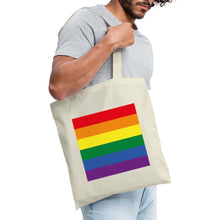 Lade das Bild in den Galerie-Viewer, Jutebeutel mit Regenbogenfarben - Natur