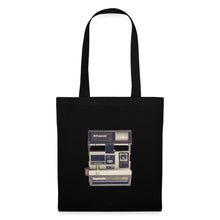 Lade das Bild in den Galerie-Viewer, Jutebeutel mit Vintage Kamera - Schwarz