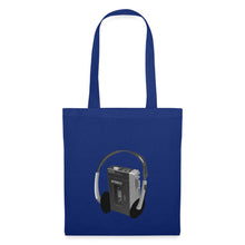 Lade das Bild in den Galerie-Viewer, Jutebeutel mit Vintage Player - Royalblau