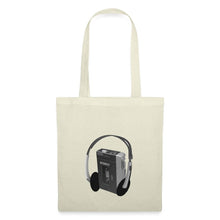 Lade das Bild in den Galerie-Viewer, Jutebeutel mit Vintage Player - Natur