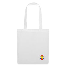 Lade das Bild in den Galerie-Viewer, Jutebeutel mit kleinem Regenbogen - Weiß