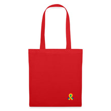 Lade das Bild in den Galerie-Viewer, Jutebeutel mit kleinem Regenbogen - Rot