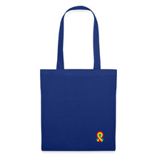 Lade das Bild in den Galerie-Viewer, Jutebeutel mit kleinem Regenbogen - Royalblau