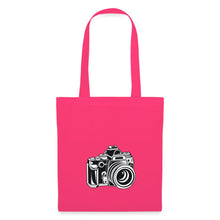 Lade das Bild in den Galerie-Viewer, Retro Jutebeutel mit Spiegelreflex-Kamera - Azalea