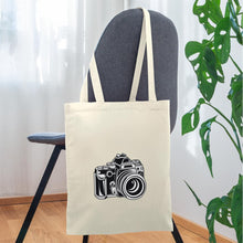 Lade das Bild in den Galerie-Viewer, Retro Jutebeutel mit Spiegelreflex-Kamera - Natur
