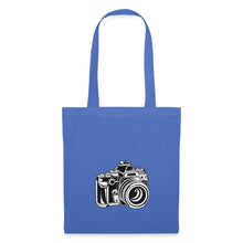 Lade das Bild in den Galerie-Viewer, Retro Jutebeutel mit Spiegelreflex-Kamera - Hellblau