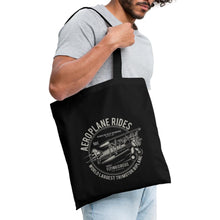 Lade das Bild in den Galerie-Viewer, Stoffbeutel Aeroplane Rides Flying Circus - Schwarz