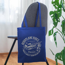 Lade das Bild in den Galerie-Viewer, Stoffbeutel Aeroplane Rides Flying Circus - Royalblau