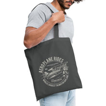 Lade das Bild in den Galerie-Viewer, Stoffbeutel Aeroplane Rides Flying Circus - Graphite