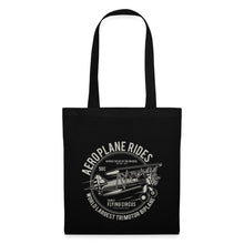 Lade das Bild in den Galerie-Viewer, Stoffbeutel Aeroplane Rides Flying Circus - Schwarz