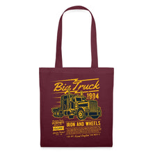 Lade das Bild in den Galerie-Viewer, Stoffbeutel Big Truck 1994 Iron and Wheels - Burgunderrot