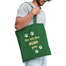 Lade das Bild in den Galerie-Viewer, Stoffbeutel: Der mit dem Hund geht - Fichte