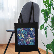 Lade das Bild in den Galerie-Viewer, Stoffbeutel - Design CORALS - Schwarz