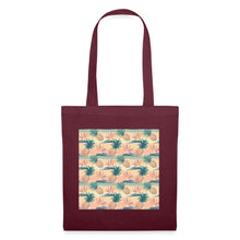 Lade das Bild in den Galerie-Viewer, Stoffbeutel - Design PINAPPLE - Burgunderrot