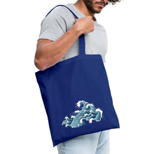 Lade das Bild in den Galerie-Viewer, Stoffbeutel - Design TIDE - Royalblau