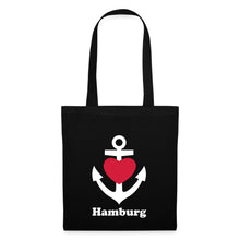 Lade das Bild in den Galerie-Viewer, Stoffbeutel: Hamburg - Schwarz