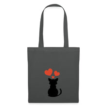 Lade das Bild in den Galerie-Viewer, Stoffbeutel Katzenliebe - Graphite