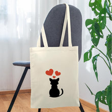 Lade das Bild in den Galerie-Viewer, Stoffbeutel Katzenliebe - Natur