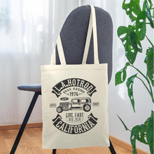 Lade das Bild in den Galerie-Viewer, Stoffbeutel L.A. HOTROD CALIFORNIA - Natur