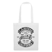 Lade das Bild in den Galerie-Viewer, Stoffbeutel L.A. HOTROD CALIFORNIA - Weiß
