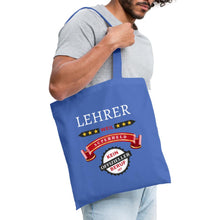 Lade das Bild in den Galerie-Viewer, Stoffbeutel: Lehrer weil Superheld kein offizieller Beruf ist - Hellblau