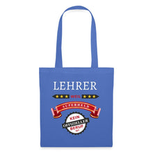 Lade das Bild in den Galerie-Viewer, Stoffbeutel: Lehrer weil Superheld kein offizieller Beruf ist - Hellblau