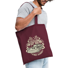 Lade das Bild in den Galerie-Viewer, Stoffbeutel Rockabilly Hot Rod - Burgunderrot