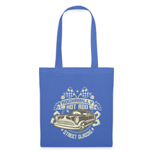 Lade das Bild in den Galerie-Viewer, Stoffbeutel Rockabilly Hot Rod - Hellblau