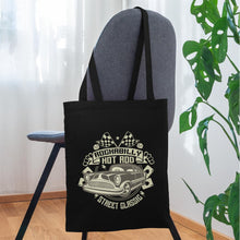 Lade das Bild in den Galerie-Viewer, Stoffbeutel Rockabilly Hot Rod - Schwarz