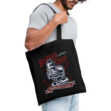 Lade das Bild in den Galerie-Viewer, Stoffbeutel Vintage Classic Barber Shop - Schwarz