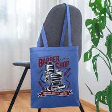 Lade das Bild in den Galerie-Viewer, Stoffbeutel Vintage Classic Barber Shop - Hellblau