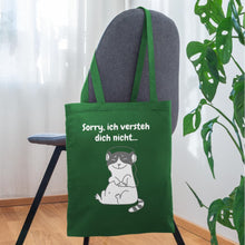 Lade das Bild in den Galerie-Viewer, Stoffbeutel mit Katze und Spruch - Fichte