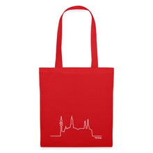 Lade das Bild in den Galerie-Viewer, Tragetasche: Hamburg und Skyline - Rot