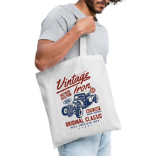 Lade das Bild in den Galerie-Viewer, Vintage Jutebeutel Classic Car - Weiß