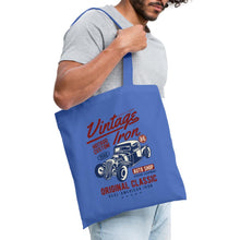 Lade das Bild in den Galerie-Viewer, Vintage Jutebeutel Classic Car - Hellblau