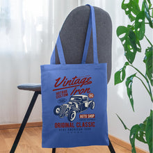 Lade das Bild in den Galerie-Viewer, Vintage Jutebeutel Classic Car - Hellblau