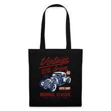 Lade das Bild in den Galerie-Viewer, Vintage Jutebeutel Classic Car - Schwarz